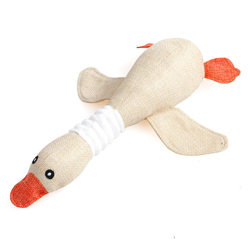 Dog Chew Toy Plush Squeaky Paper Toy with Animal Designs