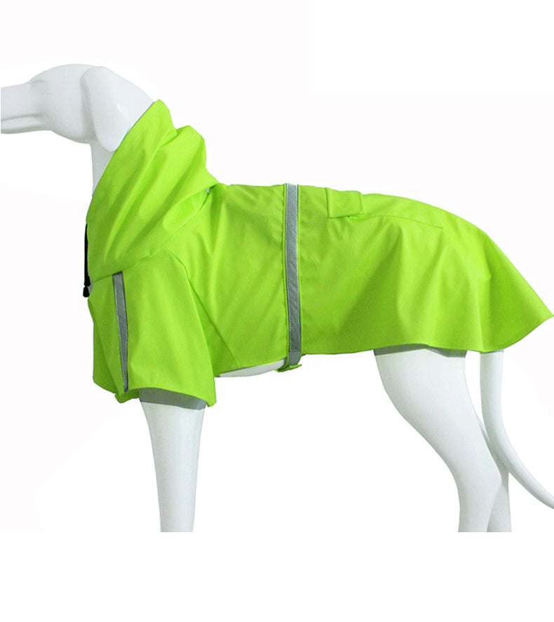 Windproof and Rainproof Dog Raincoat in Bright Colors