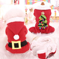 Pet Cat Dog Autumn And Winter Christmas Fleece-lined Thickened Cotton-padded Coat