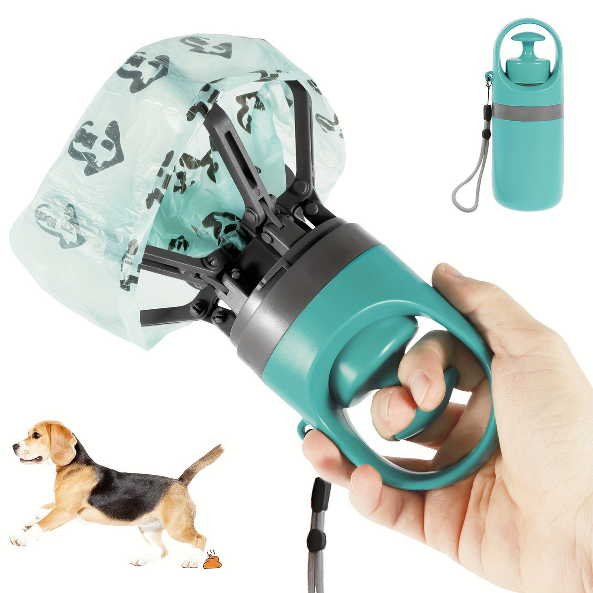 Portable Pooper Scooper with Waste Bag Dispenser