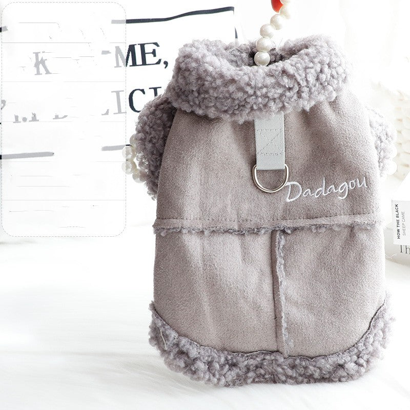 Dog Clothes Autumn And Winter Padded Coat Vest
