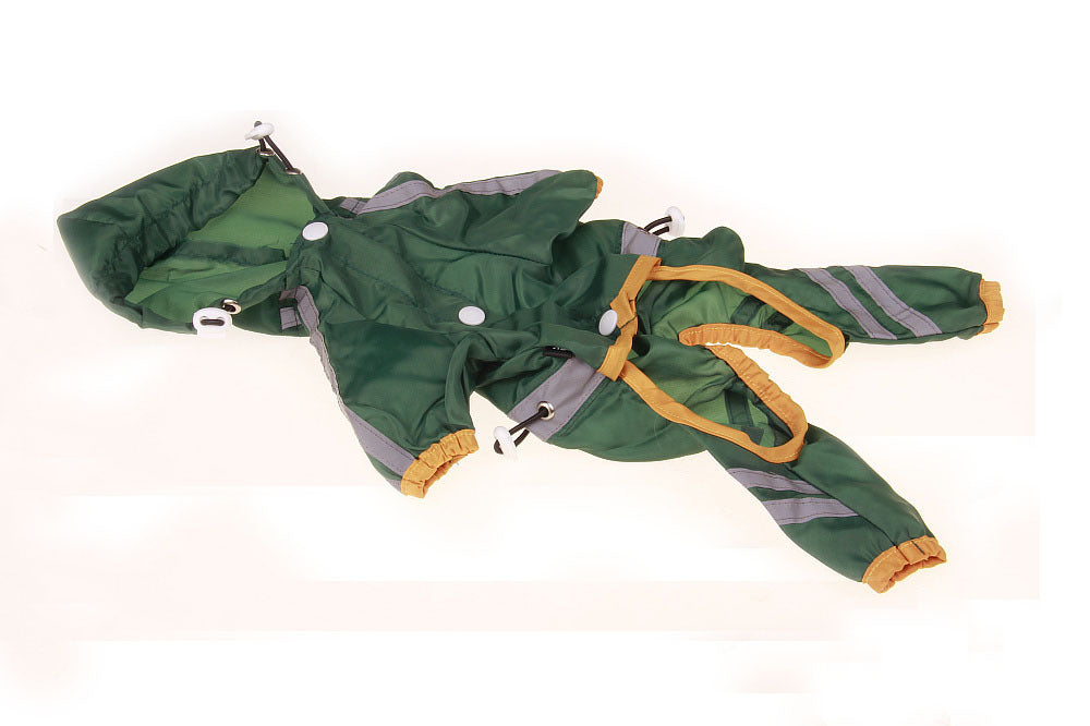 Lightweight Dog Raincoat with Reflective Strips