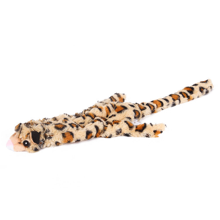 Dog Chew Toy Plush Squeaky Paper Toy with Animal Designs