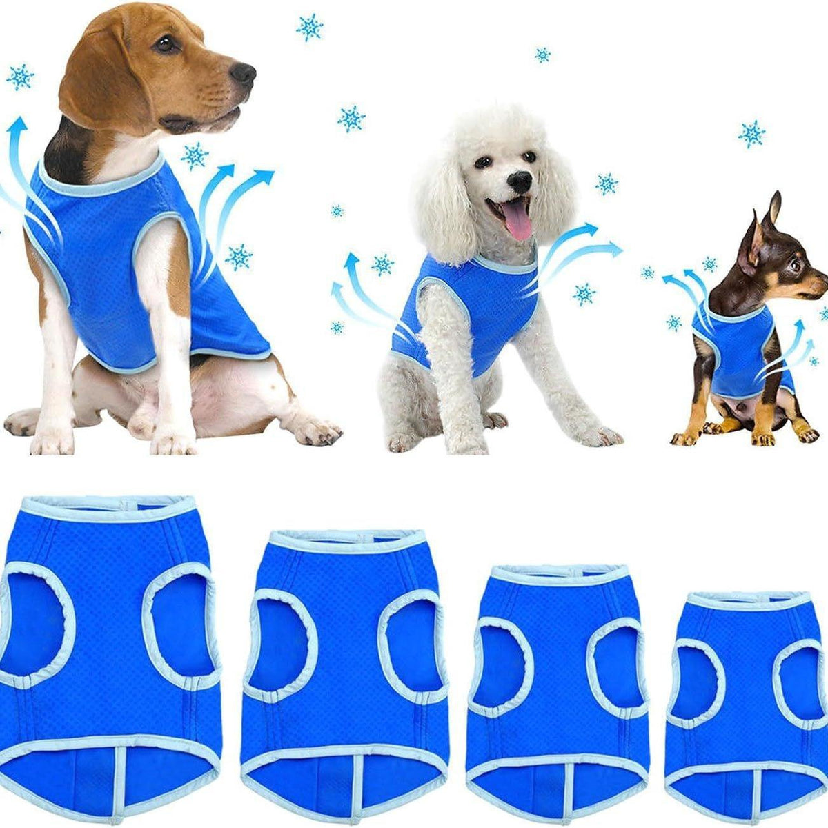 Lightweight Fabric Cooling Vest for Dogs