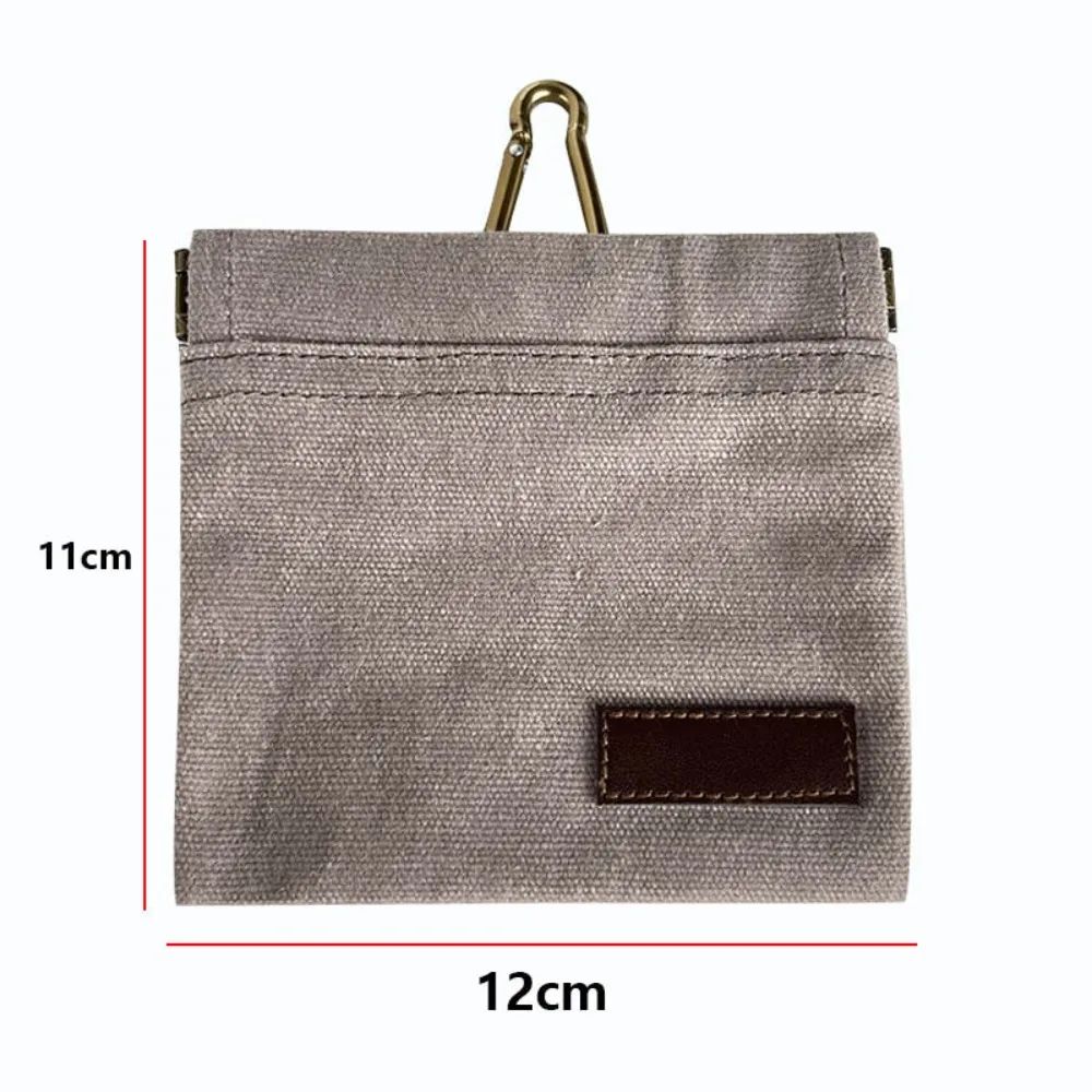 Portable Dog Treat Pouch With Carabiner in Gray, Brown, Green, Black