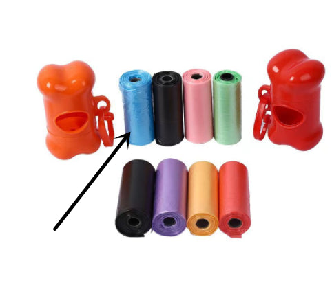 Poop Bag Rolls in Multiple Colors