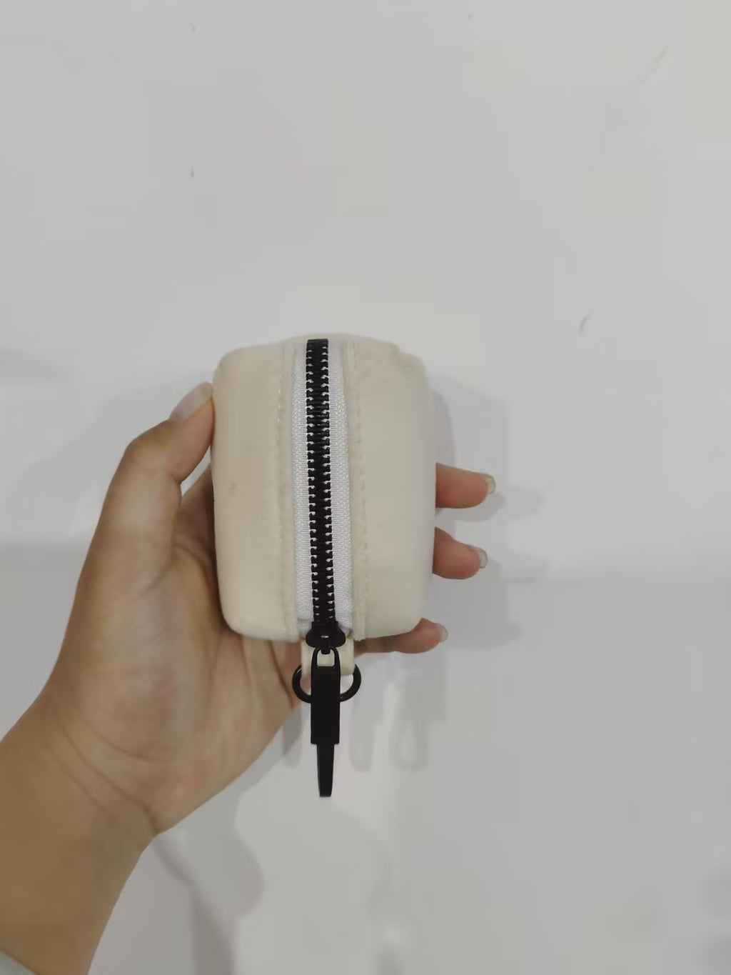 Soft Velvet Poop Bag Dispenser with Hardware Accent