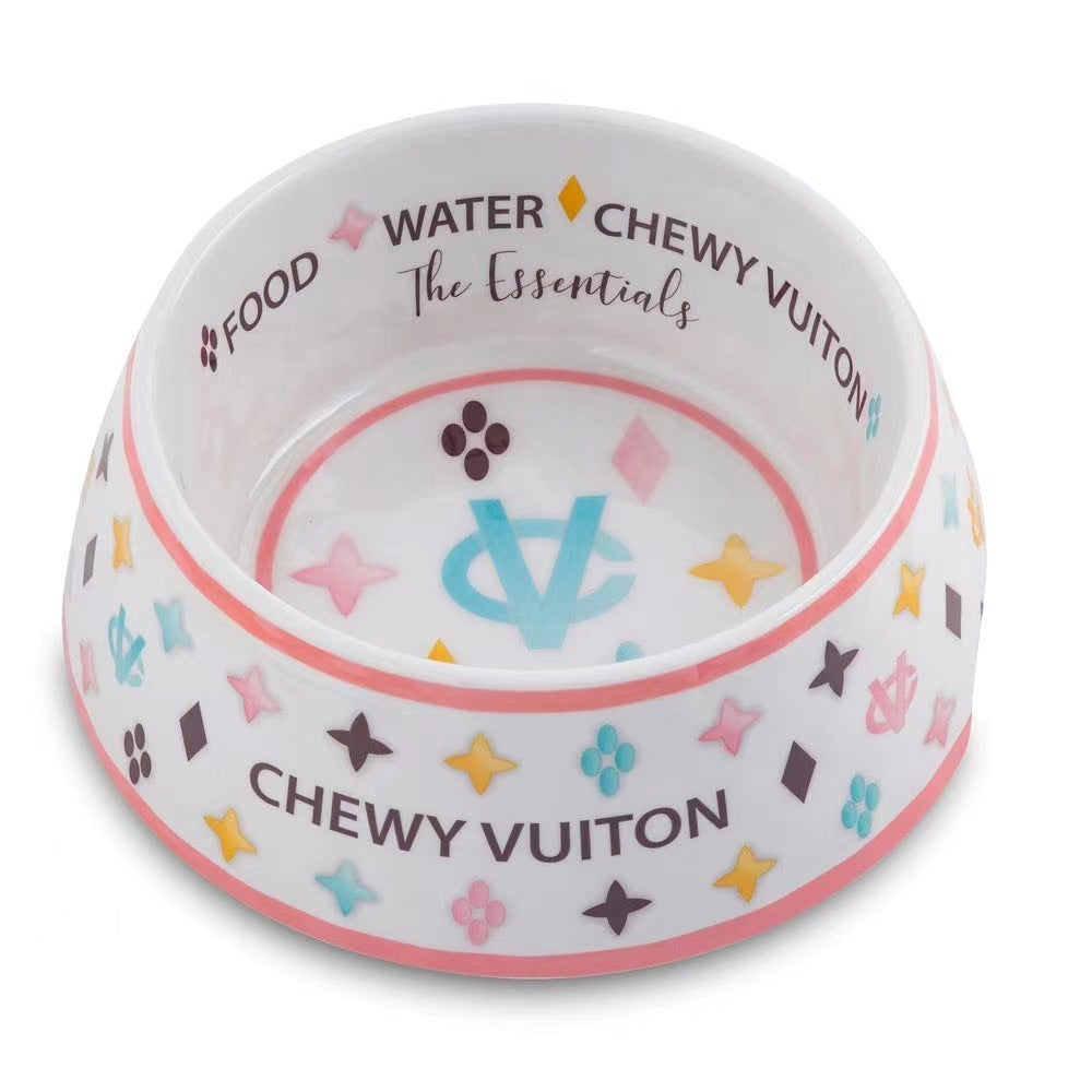Network Red Melamine Dog Bowl