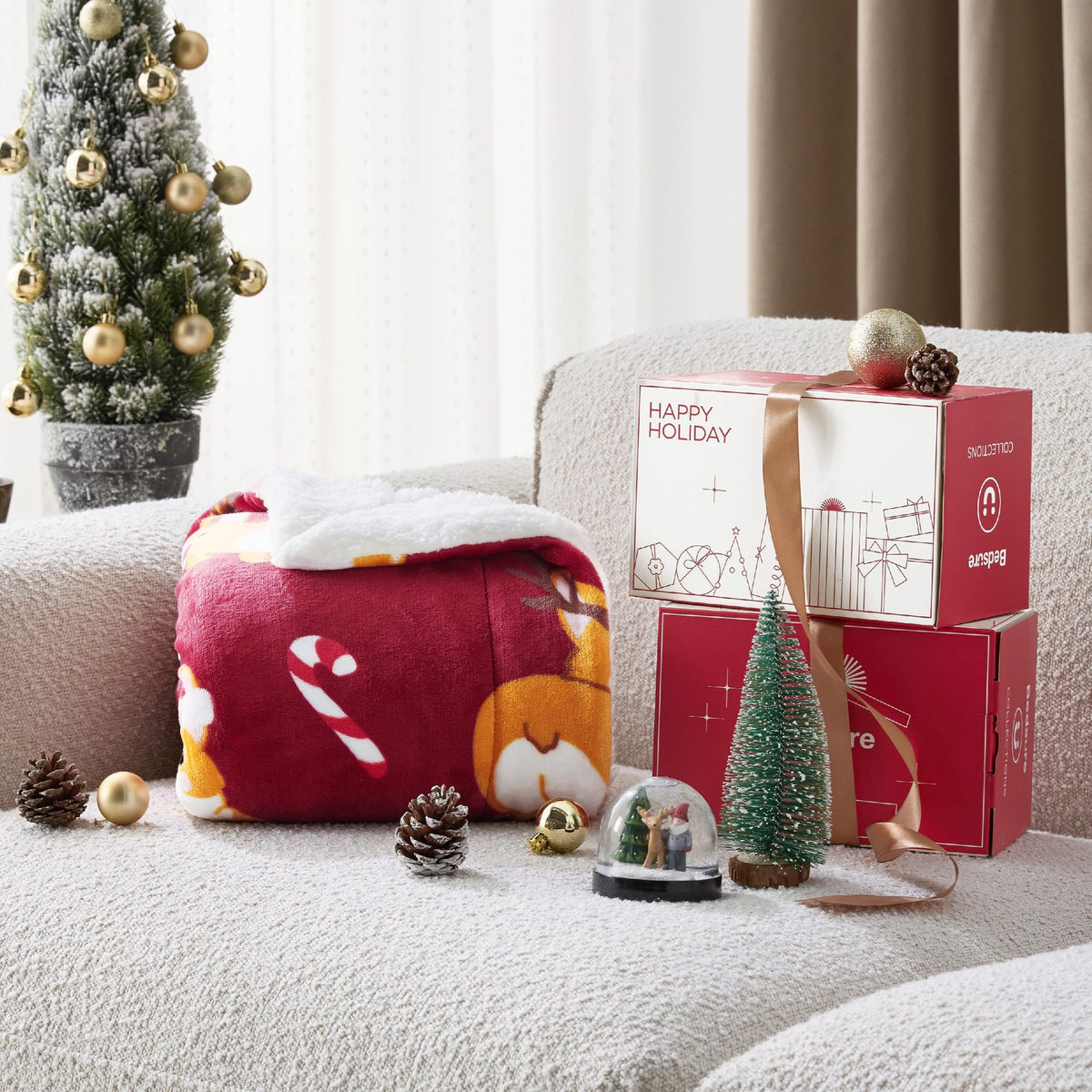 Cozy Christmas Corgi Blanket for Dogs