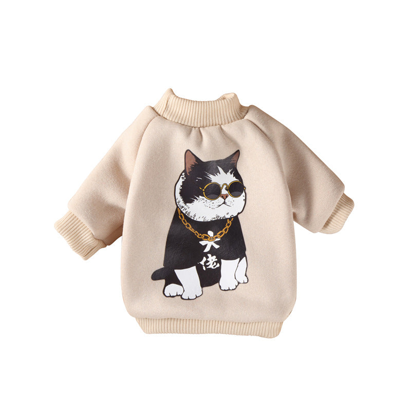 Cozy Teddy Cartoon Sweater for Small Dogs