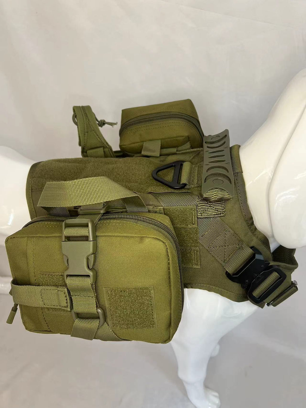 Outdoor Water Bottle Vest Dog Harness Set