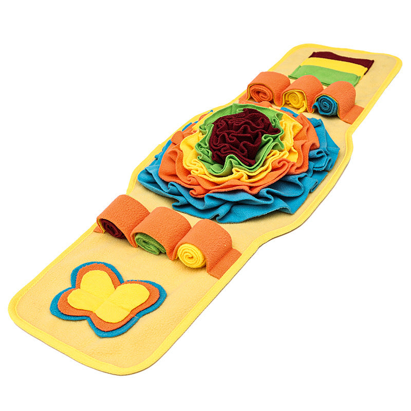 Sniff Mat Dog Training Pad in Yellow and Blue