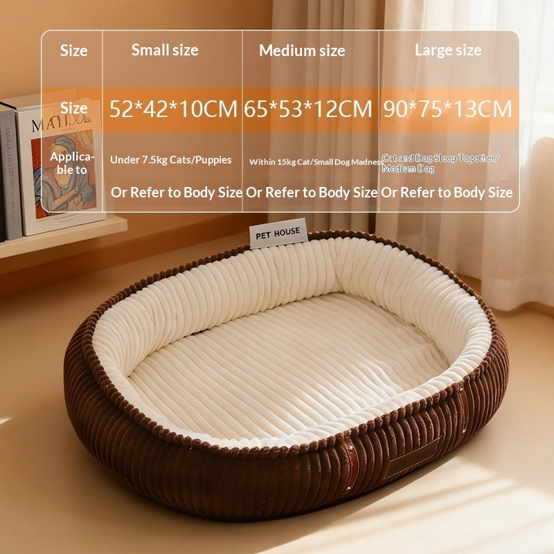 Warm Nest Dog Bed with Detachable Cover
