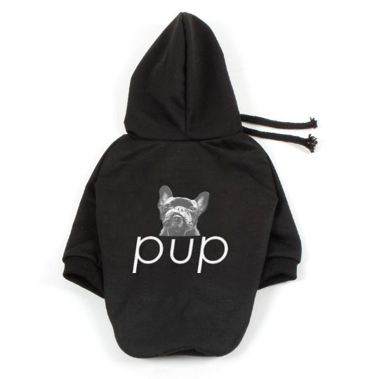 Cotton Dog Hoodie in Black, White, Red, Pink