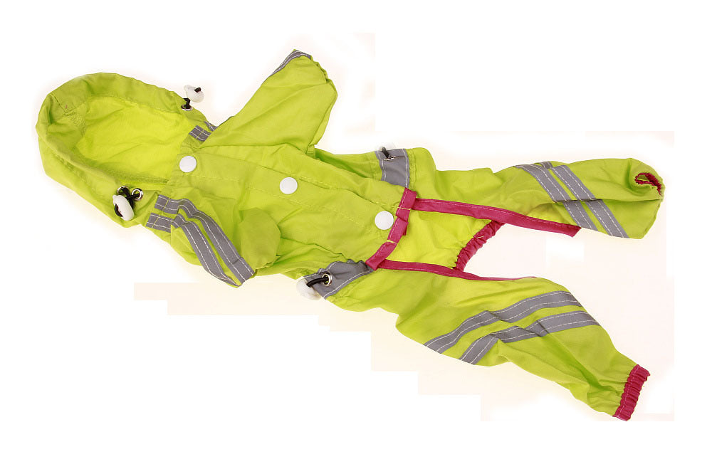 Lightweight Dog Raincoat with Reflective Strips