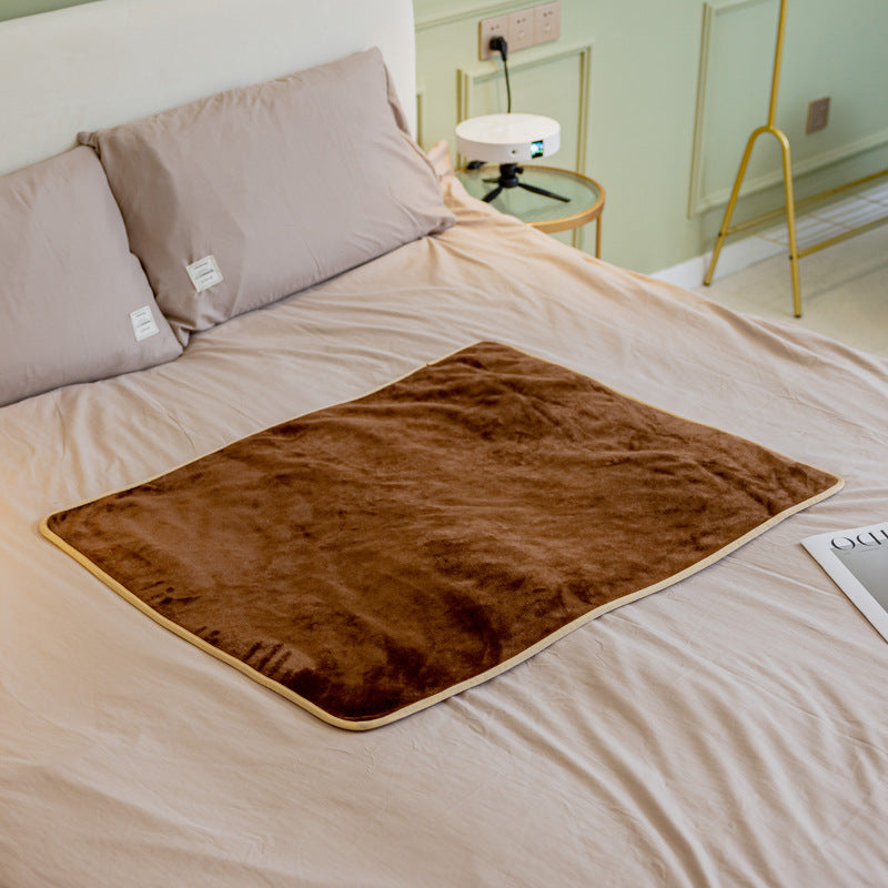 Waterproof Flannel Dog Blanket in Gray, Camel, Navy & Coffee
