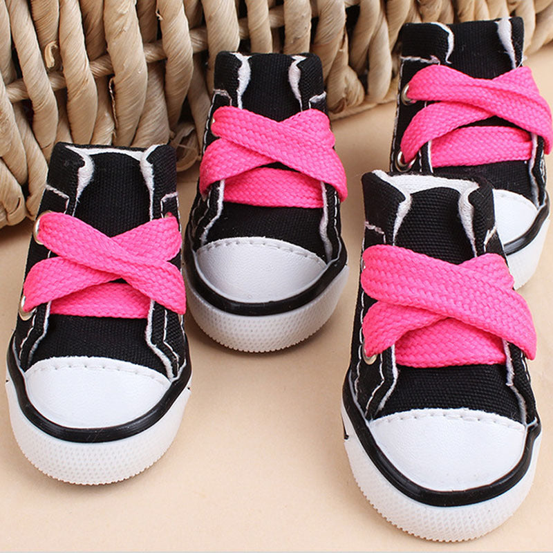 Canvas Shoes for Small Dogs in Candy Colors