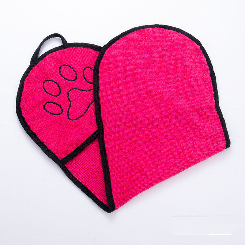 Microfiber Bath Towel for Dogs in Pink, Blue, Rose Red & Grey