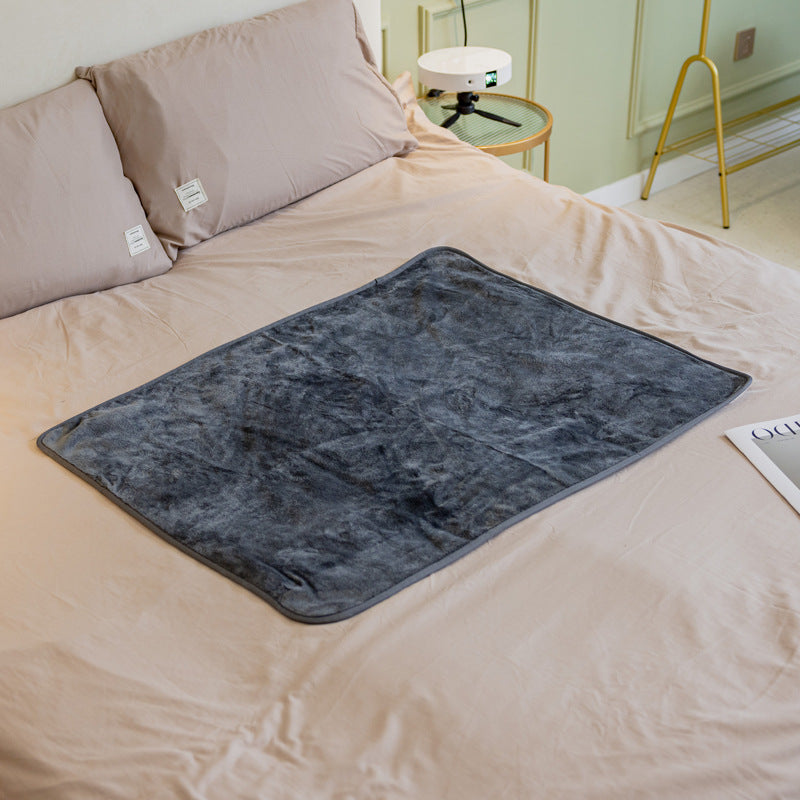 Waterproof Flannel Dog Blanket in Gray, Camel, Navy & Coffee