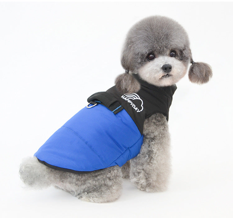 Warm Winter Dog Coat in Pink, Yellow, Red, and Blue