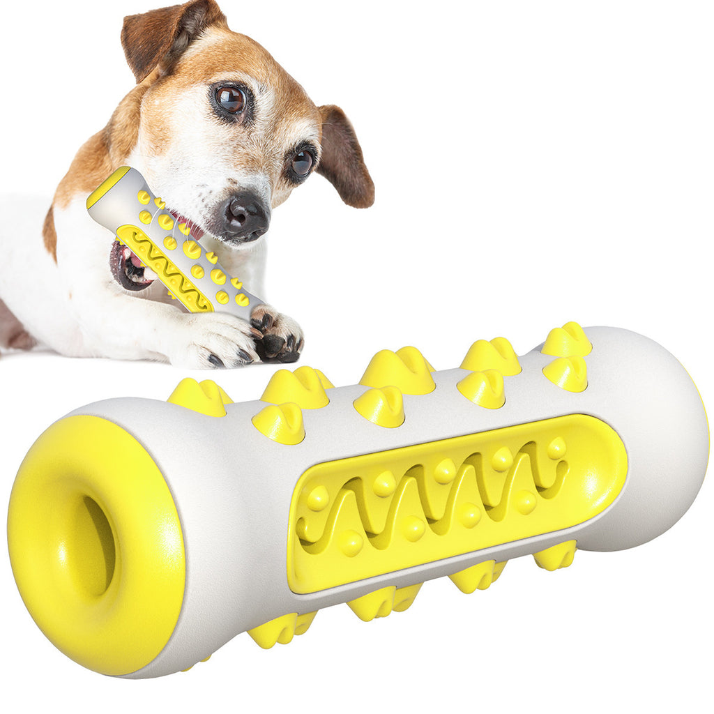 Rubber Stick Chew Toy for Dogs in Blue, Yellow and Green