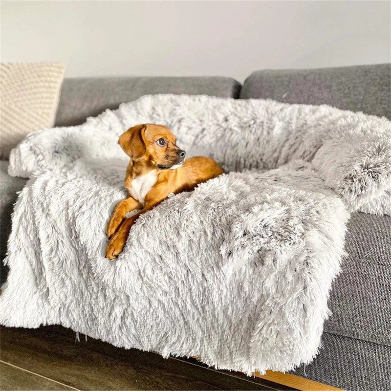 Dog Bed in Light Grey and Grey