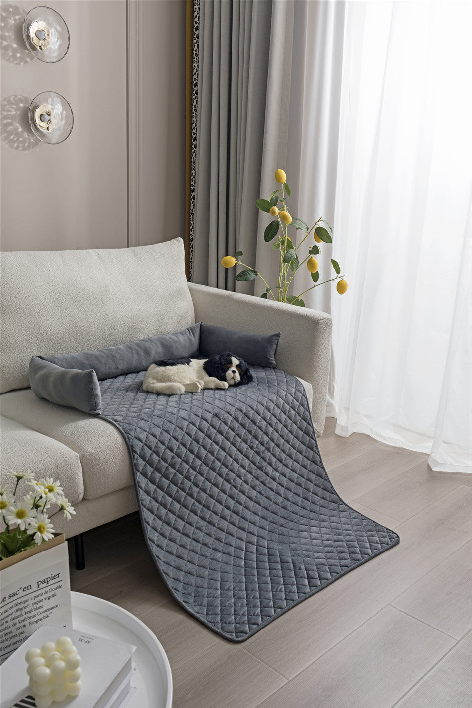 Pet Pad Sofa Bed with Pillow in Multiple Colors