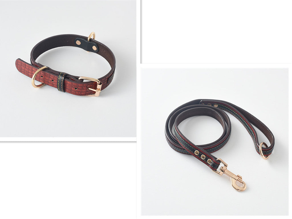 Durable Dog Collar and Leash Set in Multiple Colors