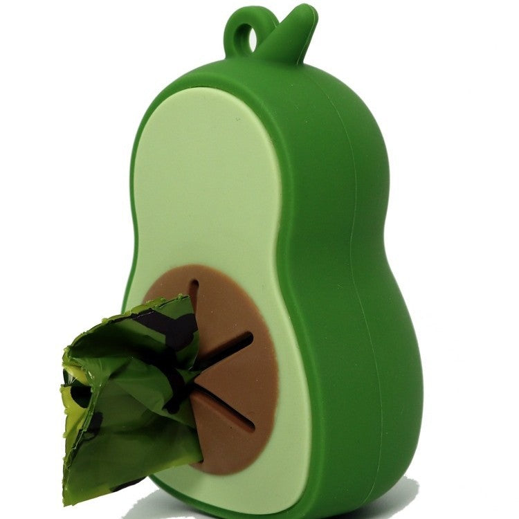 Silicone Waste Bag Clip with Avocado Design