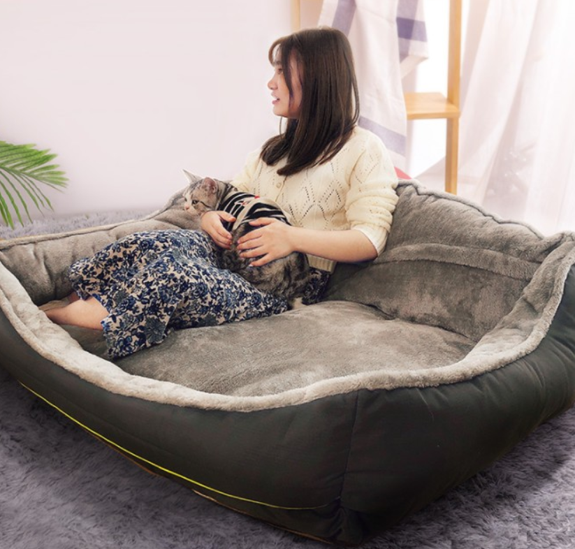 Dog Sofa Bed in Grey