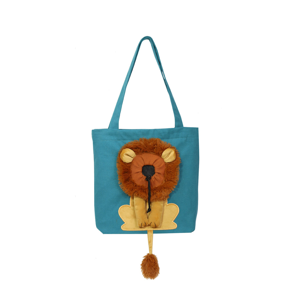Soft Carrier with Lion Design for Dogs