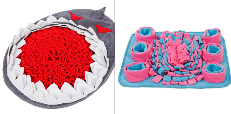 Dog Sniffing Mat with Interactive Puzzle Feeding Game