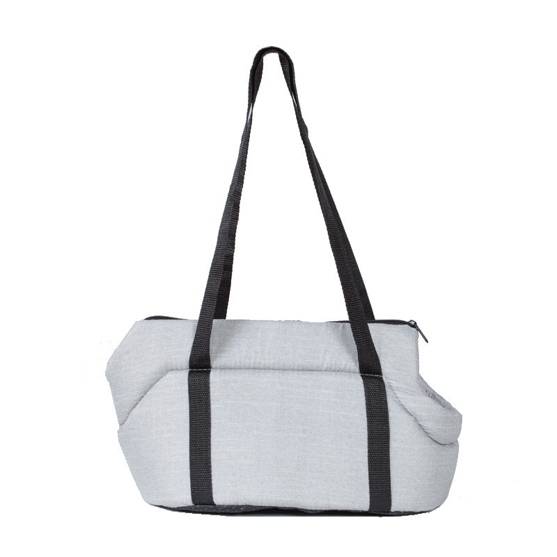 Portable Dog Carrier Bag in Red, Gray & Black