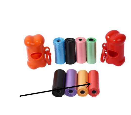 Poop Bag Rolls in Multiple Colors