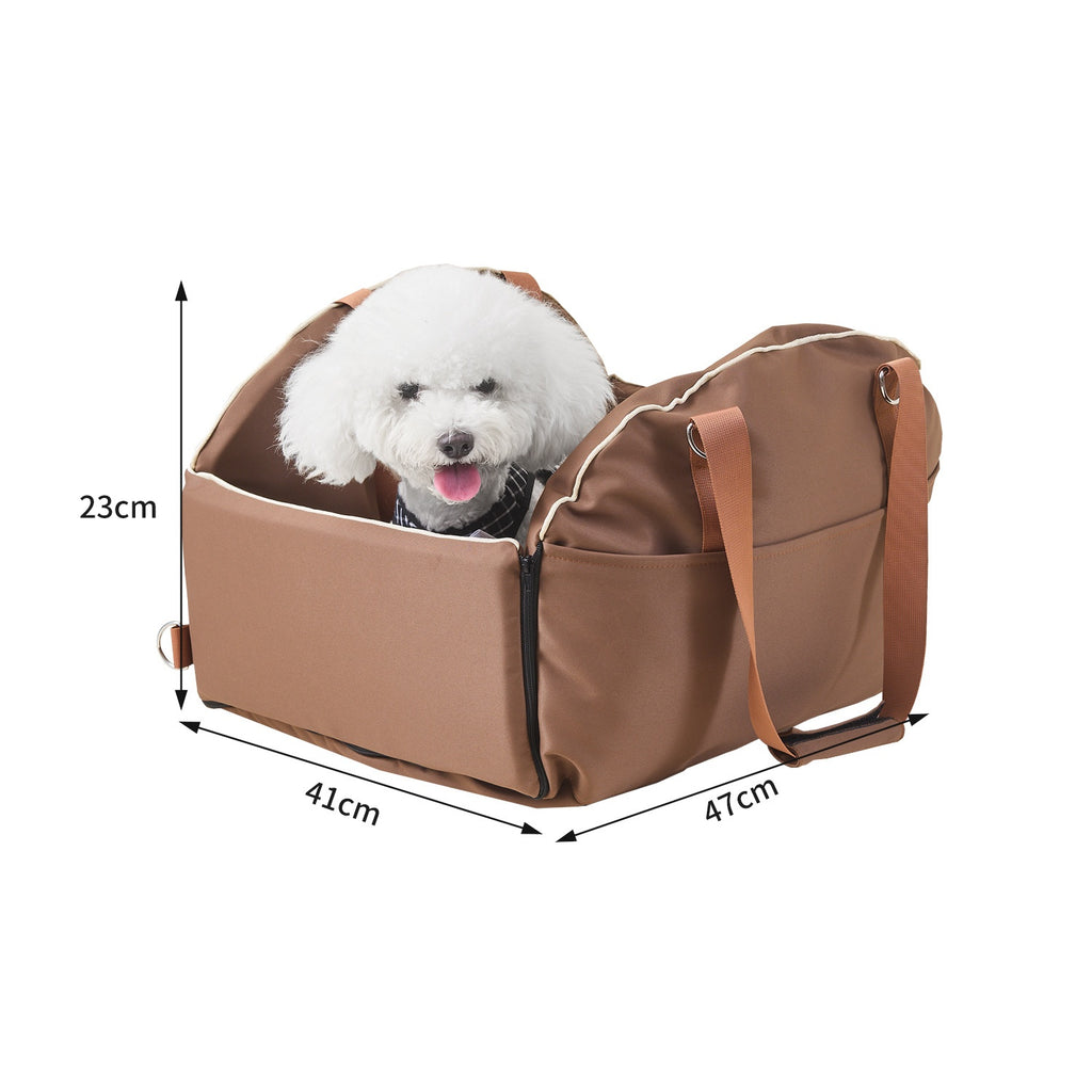 Large-Capacity Car Console Dog Carrier Bag in Multiple Colors
