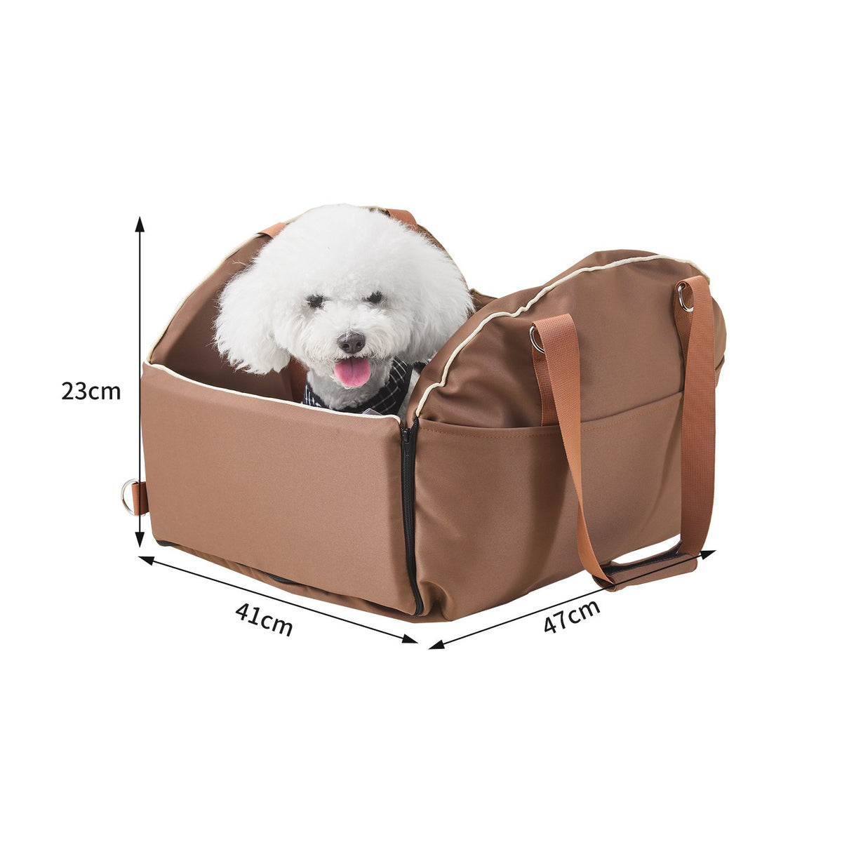 Large-Capacity Car Console Dog Carrier Bag in Multiple Colors