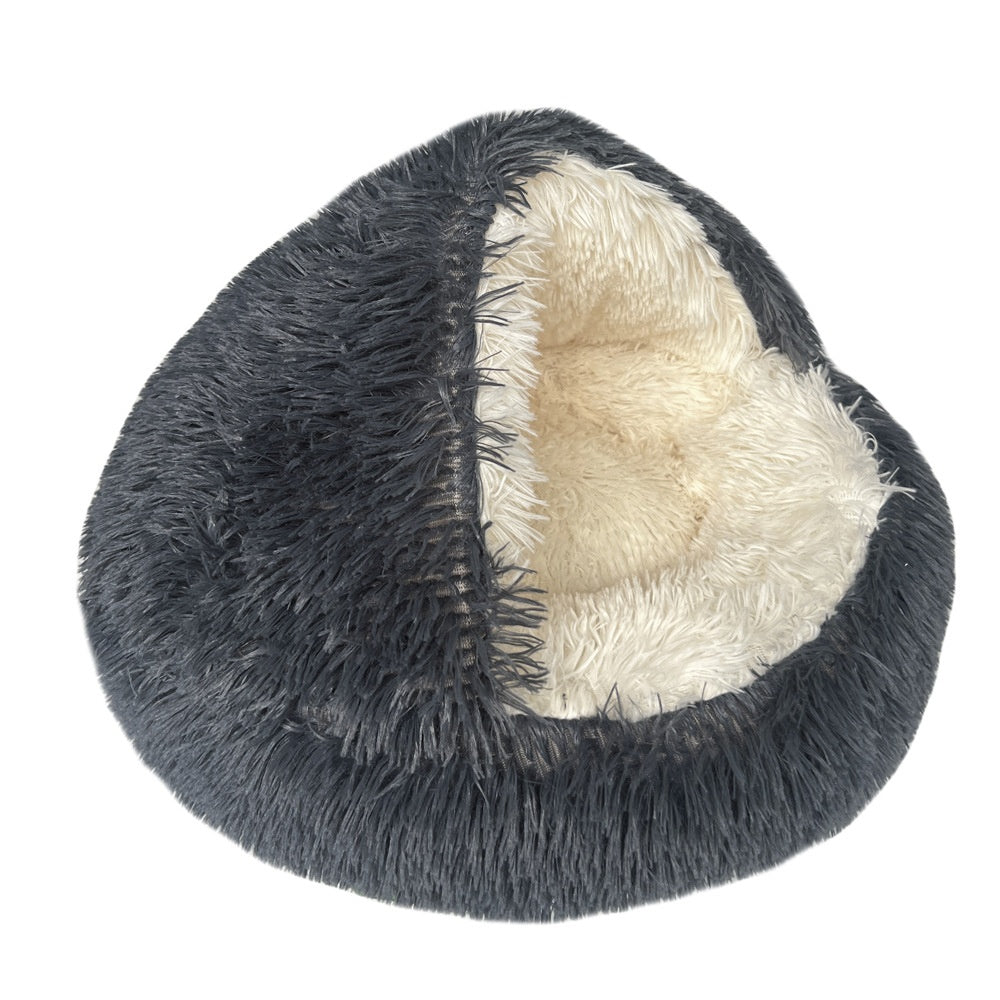 Semi-Enclosed Cave Bed for Small Dogs