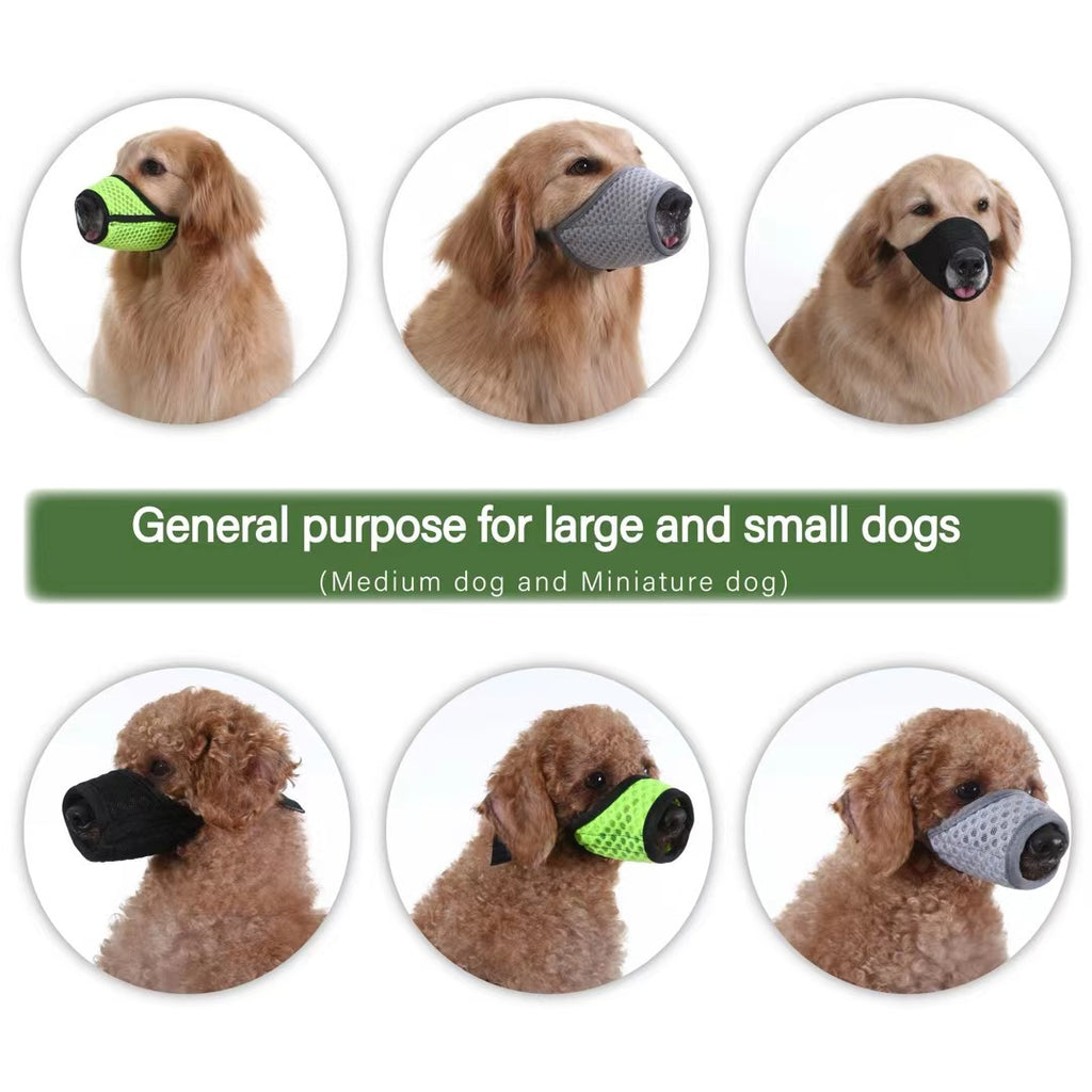 Breathable Mesh Dog Muzzle With Adjustable Buckle