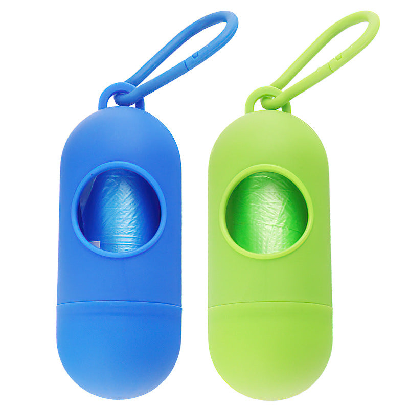 Poop Bag Dispenser With Hook in Multiple Colors