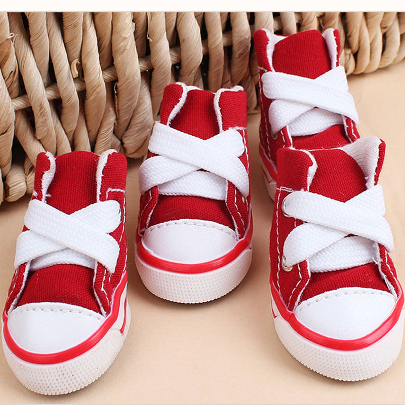 Canvas Shoes for Small Dogs in Candy Colors