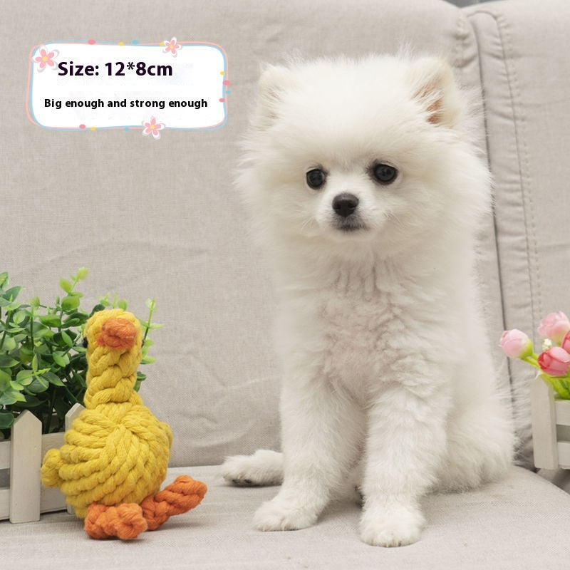 Rope Chew Toy With Knotted Animal Shapes