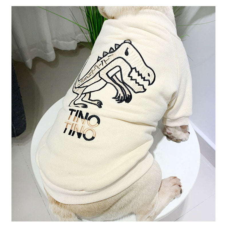 Velvet Autumn and Winter Dog Coat