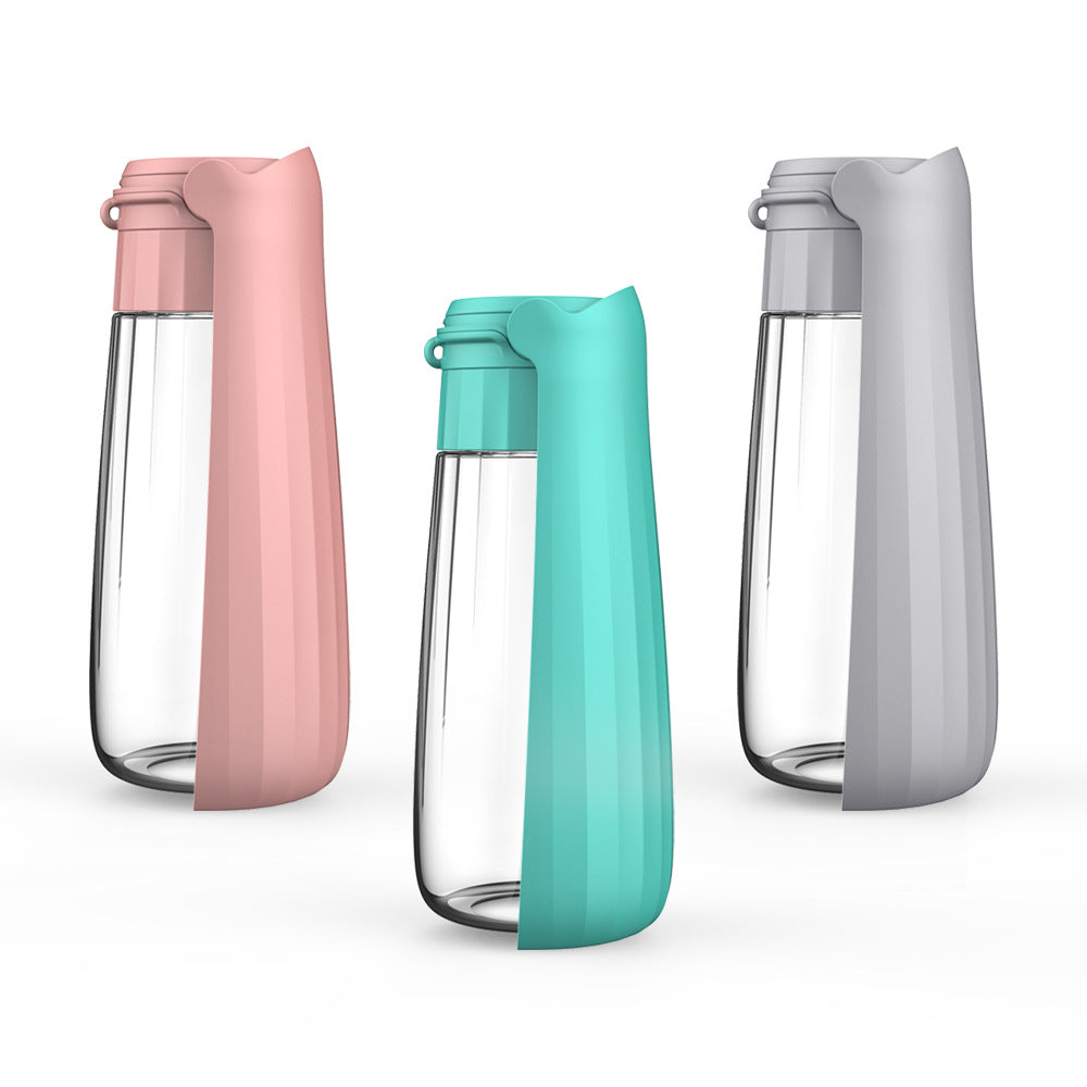 Portable Dog Water Bottle with Folding Design, 450-550ml