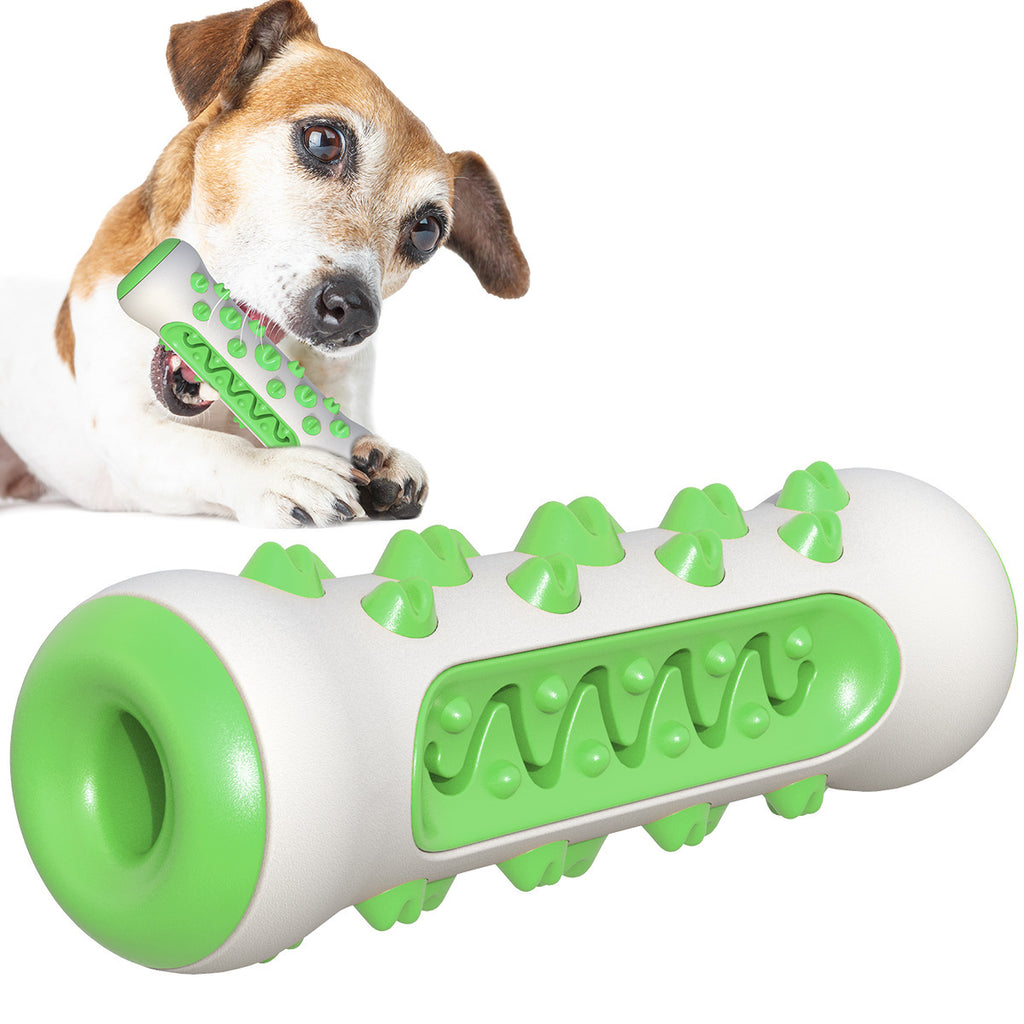 Rubber Stick Chew Toy for Dogs in Blue, Yellow and Green