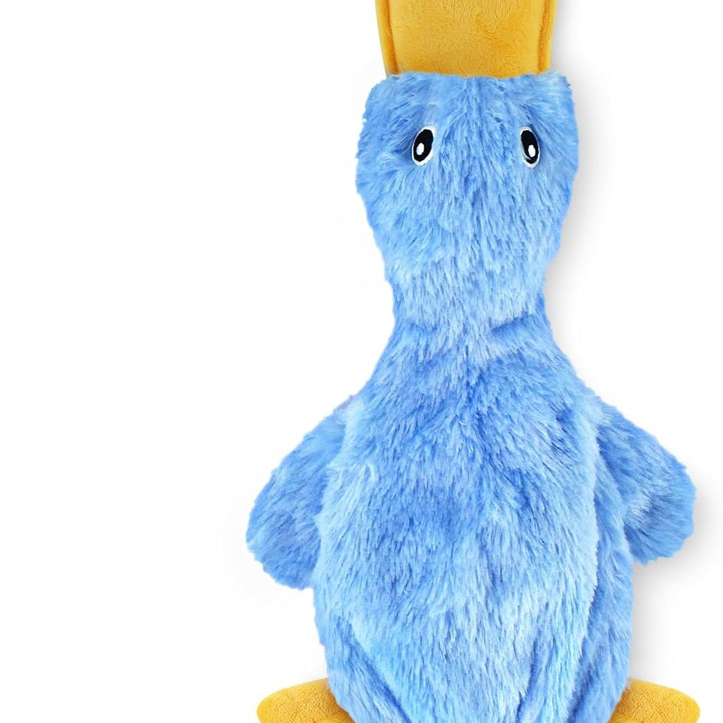 Interactive Squeaky Dog Chew Toy in Blue