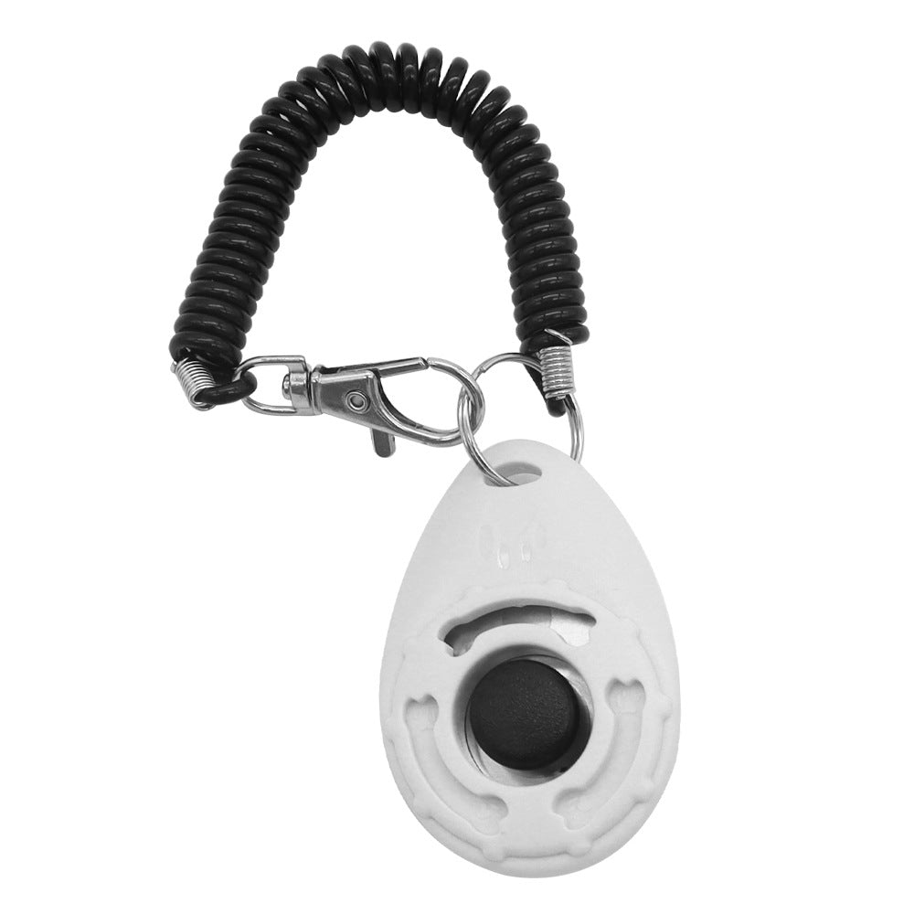 Drop-Shaped Training Clicker in Black, Orange, and Blue