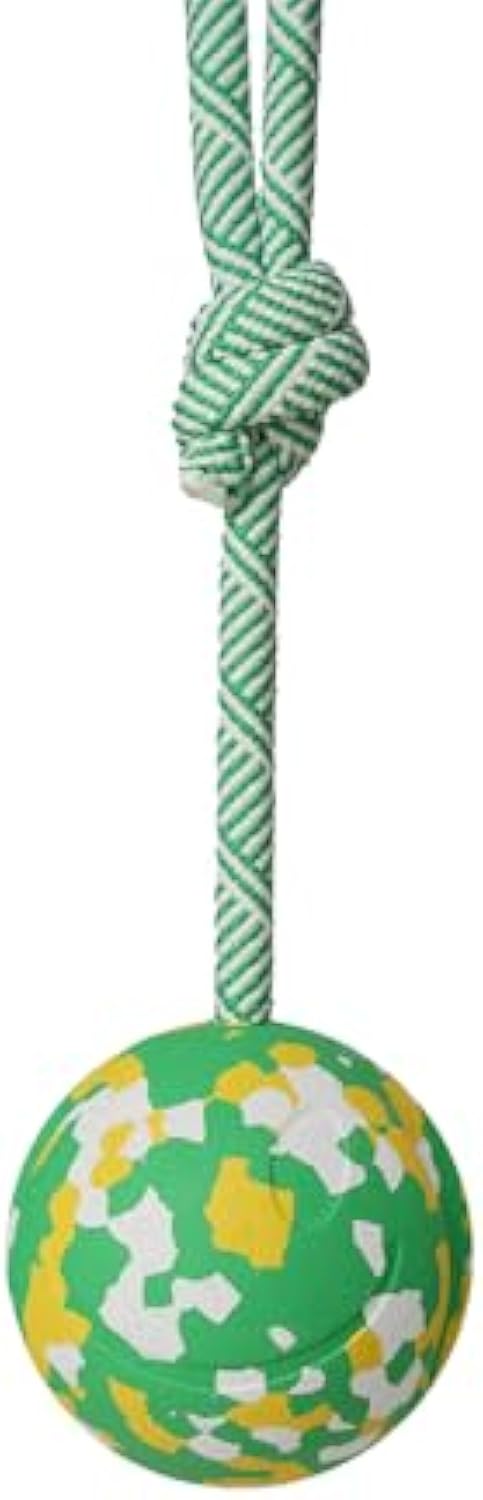 Dog Ball On Rope Fetch Toy For Small & Large Dogs