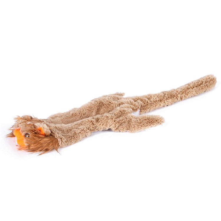 Dog Chew Toy Plush Squeaky Paper Toy with Animal Designs