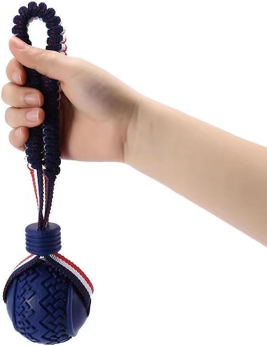 Ball Rope Toy for Small and Medium Dogs in Blue and Red