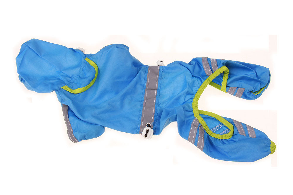 Lightweight Dog Raincoat with Reflective Strips